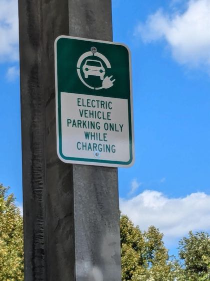 EV charger at Fuller Park