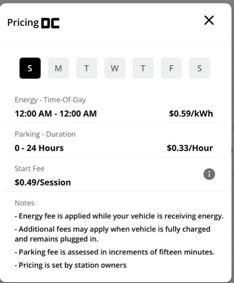 EV charger at Volvo of Lisle - Back
