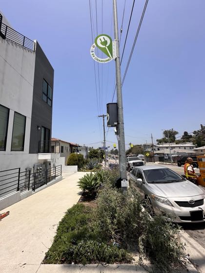 EV charger at 2323 Glendale Blvd Parking