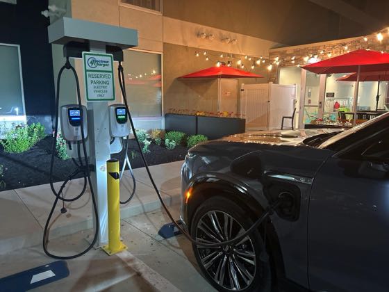 EV charger at Home 2 Suites