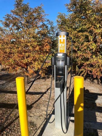 EV charger at Drum Point Elementary School
