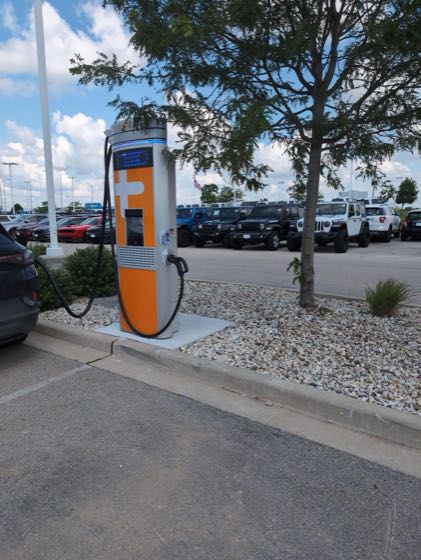 EV charger at Russ Darrow Honda