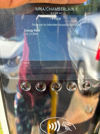 EV charger at Meriden Apartments - Lourdes Court