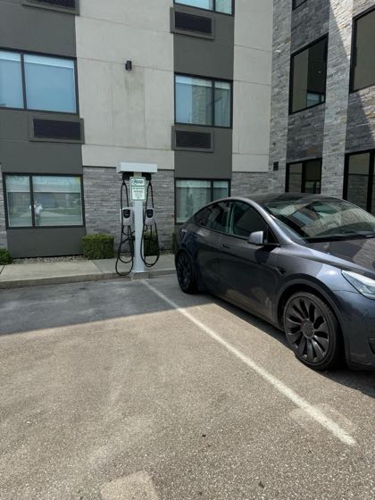 EV charger at Holiday Inn Columbus