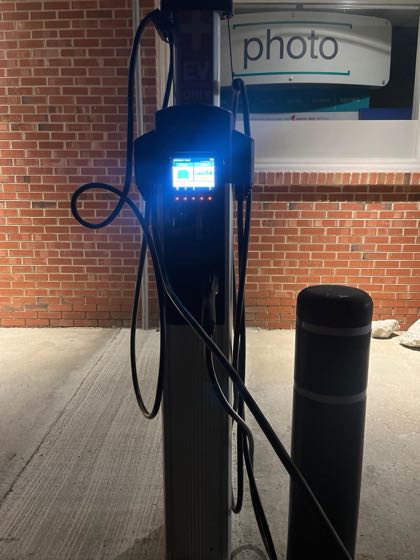 EV charger at Elm Street Shops