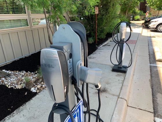 EV charger at Lone Star Court Hotel