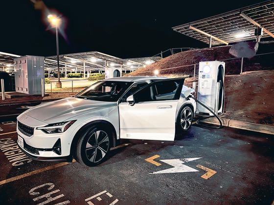 EV charger at Viejas Outlet Center