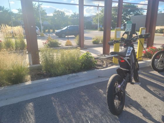 EV charger at Midlothian Public Library