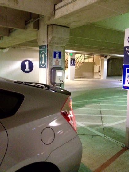 EV charger at Westchase Parking