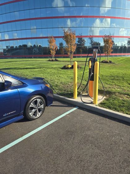 EV charger at 150 Motor Pkwy Building
