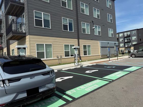 EV charger at The Taylor Apartments