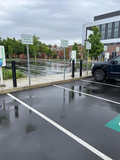 EV charger at Springfield College