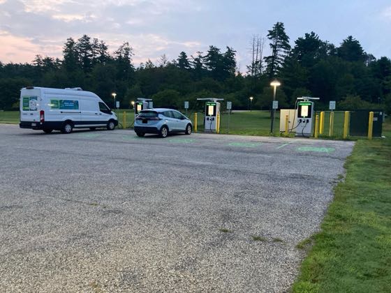EV charger at Bard College - Daniel Arts Center