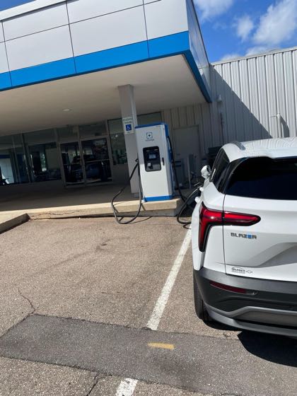 EV charger at Better Baker Chevy