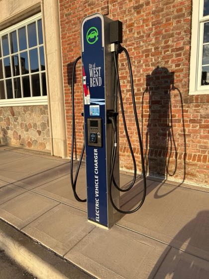 EV charger at Wisconsin State Public Defender - West Bend Office