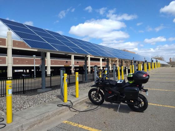 EV charger at Western Michigan University - Student Parking