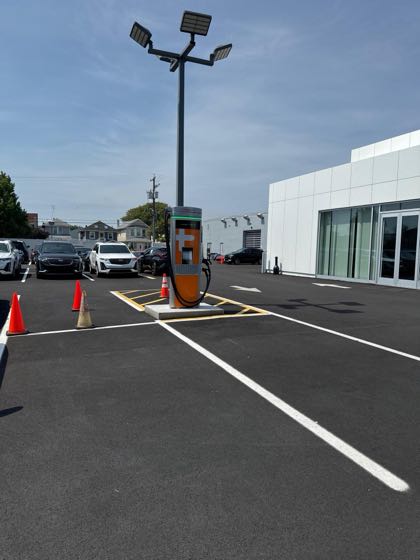EV charger at Ciocca Cadillac of Atlantic City