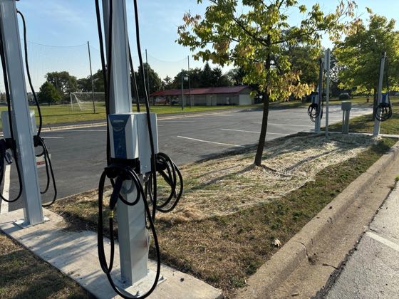 EV charger at Bellerive Park