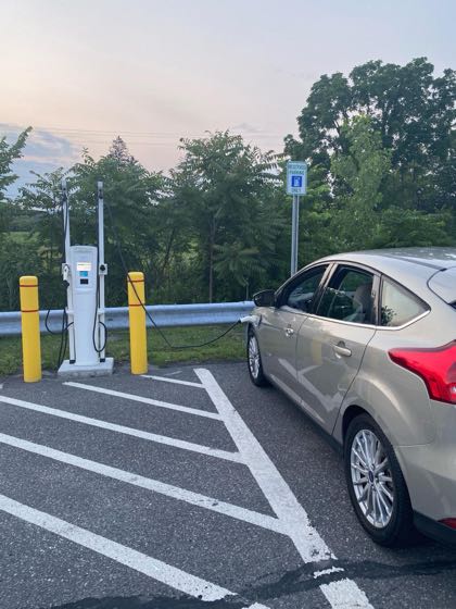 EV charger at Ulster County Dept of Public Works