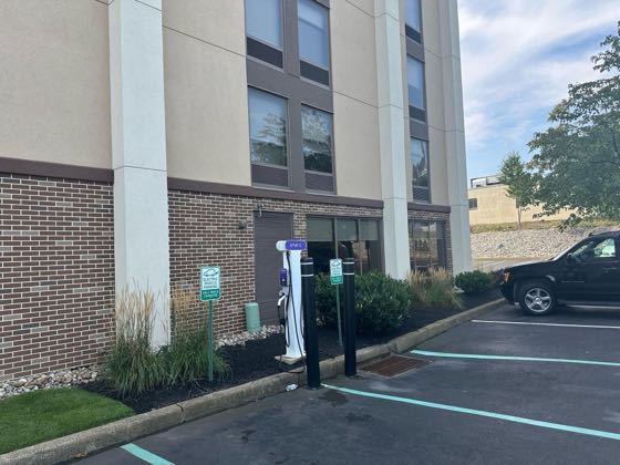 EV charger at Hampton Inn