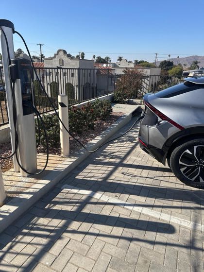 EV charger at Albertaco’s Mexican Food