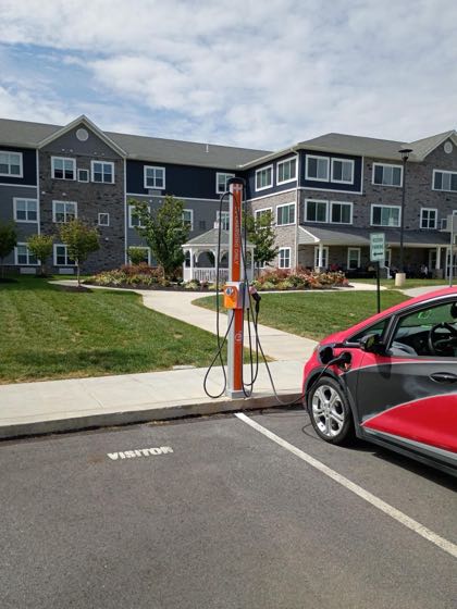 EV charger at 4400 Haines St Parking Lot