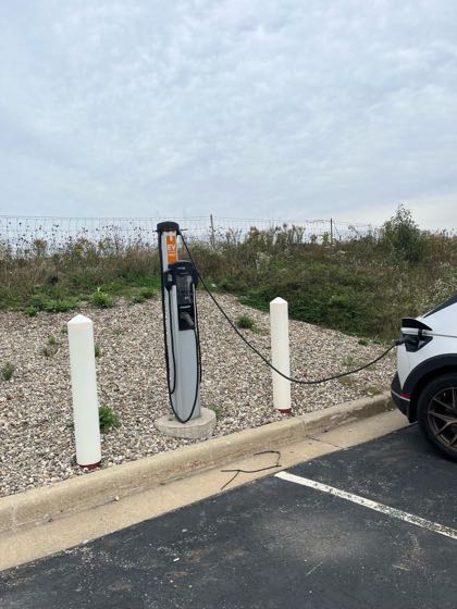 EV charger at NE Parking Lot - Mancino’s Grinders & Pizza