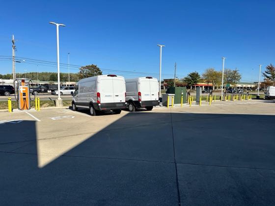 EV charger at Lafayette Ford Lincoln