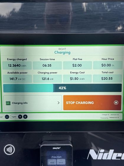 EV charger at Chestnut Market on Hutchinson River Parkway