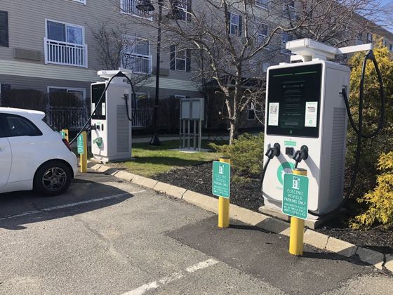 EV charger at Berkshire Mountain Lodge