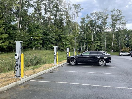 EV charger at Tru Hotel