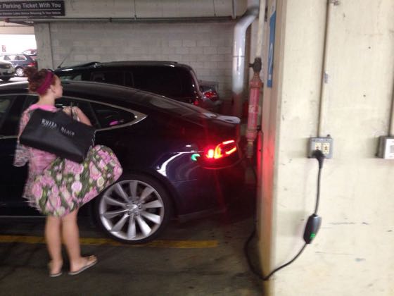 EV charger at McCormick Place - West Building