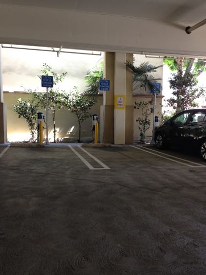EV charger at Ventura Downtown Parking