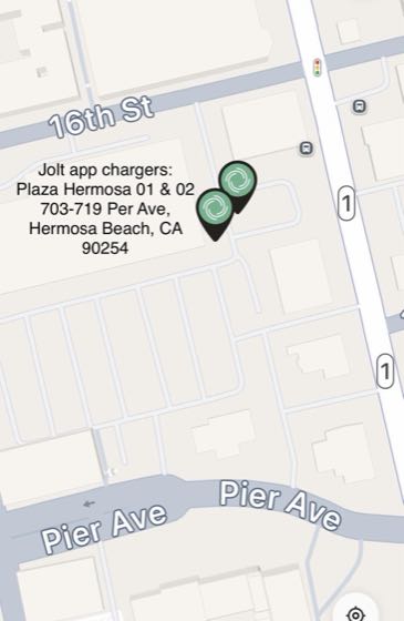 EV charger at Plaza Hermosa