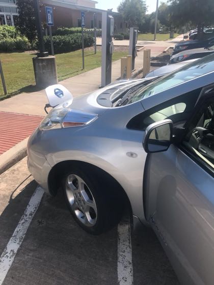 EV charger at Vinson Library