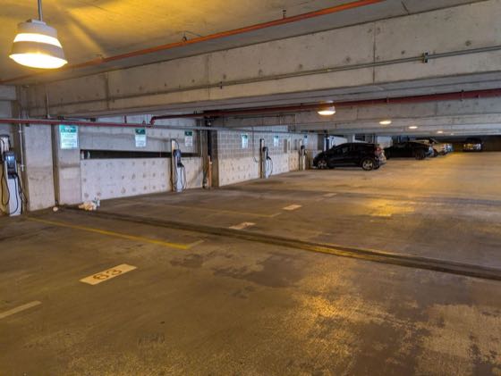 EV charger at Memorial Stadium - Manor Garage