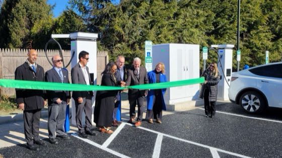 EV charger at Deerfield Leary Lot (2)