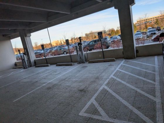 EV charger at UW Health Eastpark Medical Center