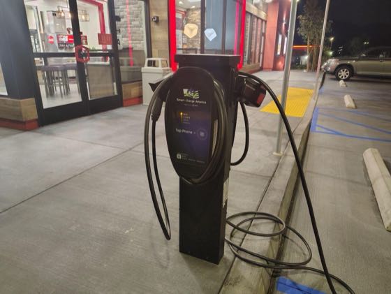 EV charger at Jack In The Box