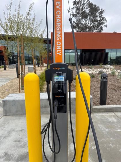EV charger at 1221 Main St Parking Lot