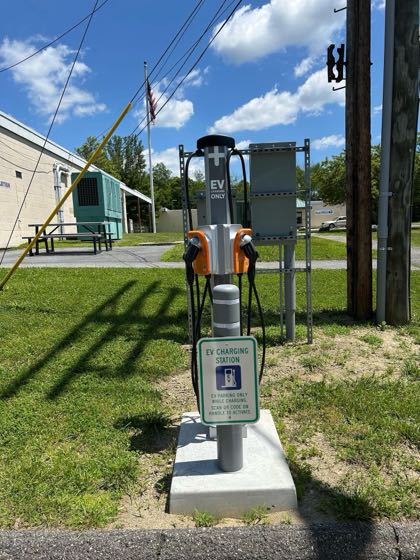 EV charger at Litchfield Town Hall Annex