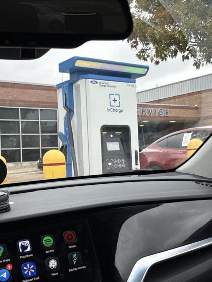 EV charger at AutoNation Ford Frisco
