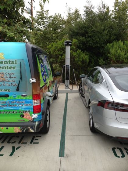 EV charger at Environmental Nature Center