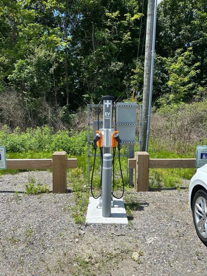 EV charger at 28 Russell St Parking Lot