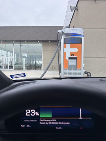 EV charger at Big Star Hyundai