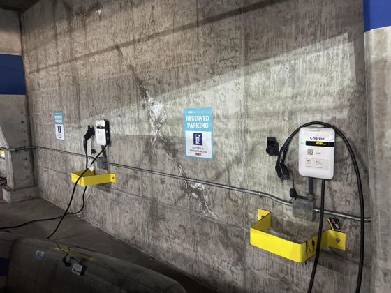 EV charger at Noble & Vanowen Garage
