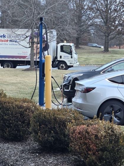 EV charger at Earl Scheib EV Center