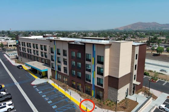 EV charger at Tru by Hilton Norco - Tesla Destination Charging