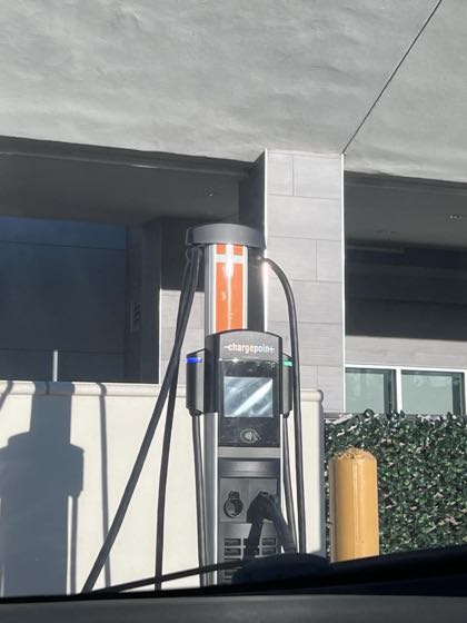 EV charger at TownePlace Suites Ontario Chino Hills