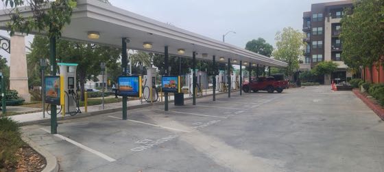 EV charger at Sonic Drive-In